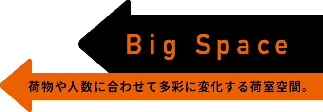 Big Space　荷物や人数に合わせて多彩に変化する荷室空間。